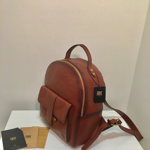 Frye Olivia Mini Backpack Cognac - Picture 5 of 8